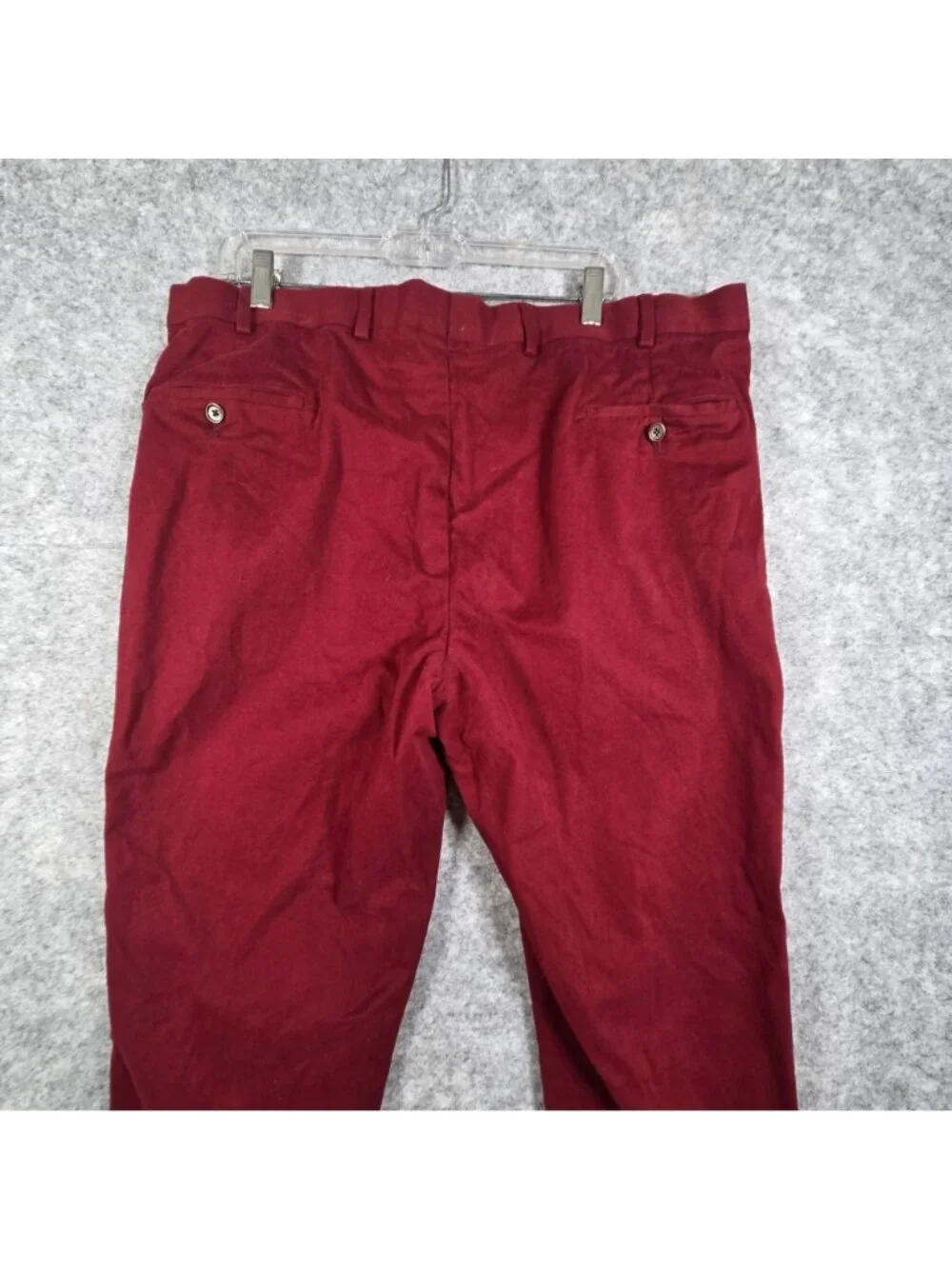 Brooks Brothers Fitzgerald Men’s Straight Leg Pants Maroon Size 40x32 - Picture 8 of 12